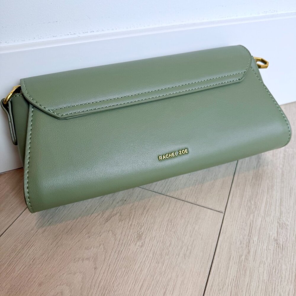 NEW! Rachel Zoe Sage Green Crossbody Bag - Picture 3 of 7